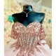 Off The Shoulder Sweet 15 Vestidos De XV Anos Ball Gown Floral Applique Lace Pink Quincenara Dresses With Bow