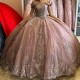 Off The Shouler Ball Gown Quinceanera Dresses Appliques Lace Beading Sweet 16 Dress Vestidos