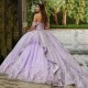 Open Back Sweetheart Flowers Cloak Quinceanera Evening Dress 2024 Ball Gown Floor Length Sweep Train Lace Up Prom Dress