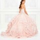 Puffy Pink Quinceanera Dresses Sweetheart Tulle Lace Beaded Appliques Ball Gowns Sweet 16 Vestidos de 15 Anos