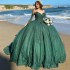 Quinceanera Dresses With Wrap 2024 Tulle Lace Up Appliques Ball Gown Gillter Birthday Party Dress Vestidos De 15 Anos