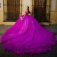 Sleeveless Purple Quinceanera Dress Corset Party Dresses for Birthday Sweetheart Beading Ruffles Ball Gown Sweet 15 Year Gown