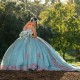 Sweetheart Light Blue Tulle Quinceanera Dresses Ball Gown Sweet Sixteen Dress Gowns vestidos de 15