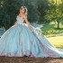 Sweetheart Light Blue Tulle Quinceanera Dresses Ball Gown Sweet Sixteen Dress Gowns vestidos de 15