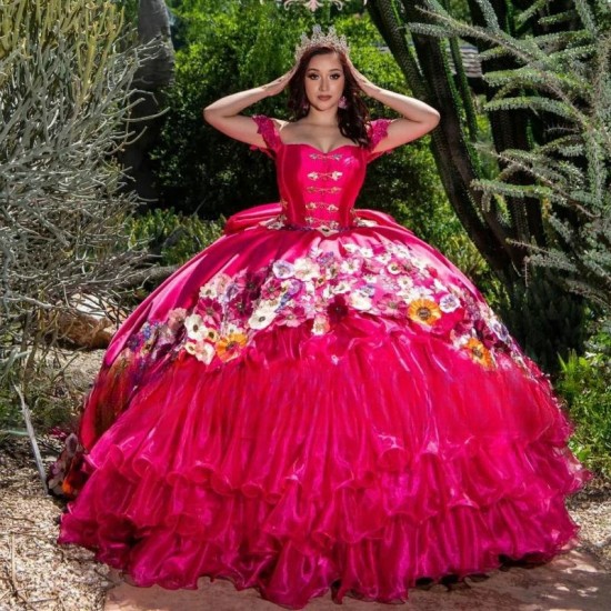 Sweetheart Quinceanera Dress Ball Gowns Appliques Tull Tiered Sweet 16 Dresses Vestidos De 15 Quinceanera