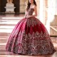 Sweetheart Quinceanera Dresses Sequins Lace Appliques Ball Gowns Sweet 16 Vestidos de 15 Anos