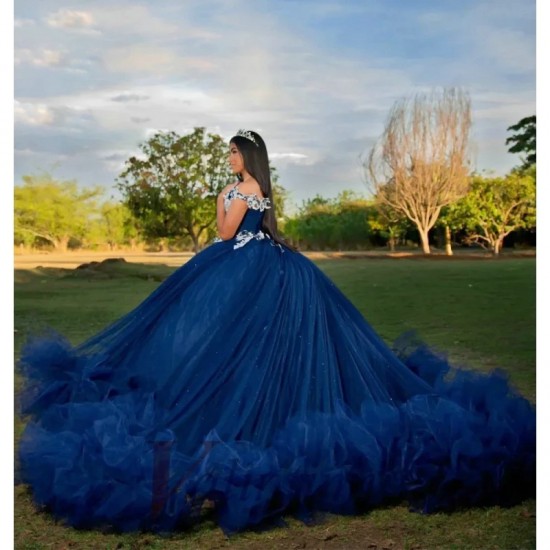 Trendy 3D Flowers Quinceanera Dresses Ball Gown For Birthday Appliques V Neck Ruched Made To Order Vestido De 15 Anos