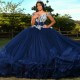 Trendy 3D Flowers Quinceanera Dresses Ball Gown For Birthday Appliques V Neck Ruched Made To Order Vestido De 15 Anos